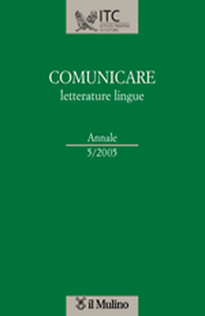 Cover Comunicare letterature lingue - Annale 5/2005