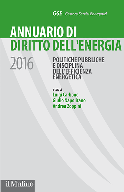 Cover Annuario di Diritto dell'energia 2016