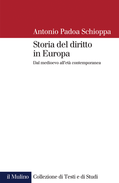 Cover Storia del diritto in Europa